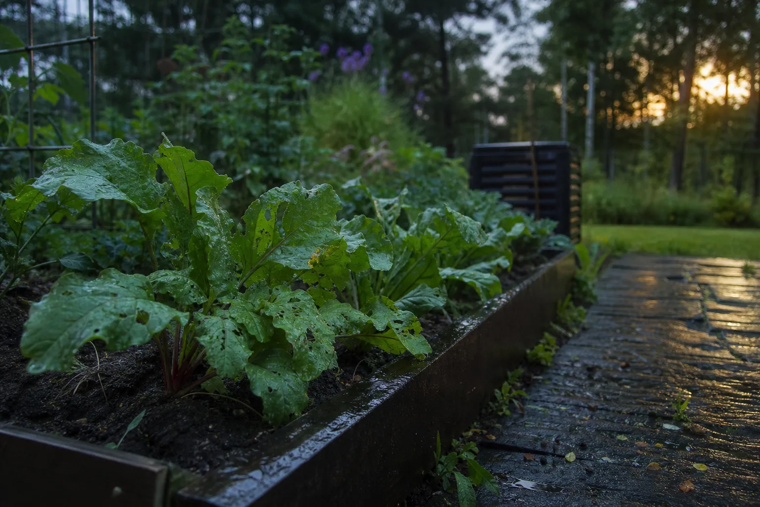 En ordnad odlingsbädd som underlag för att planera fällplacering.